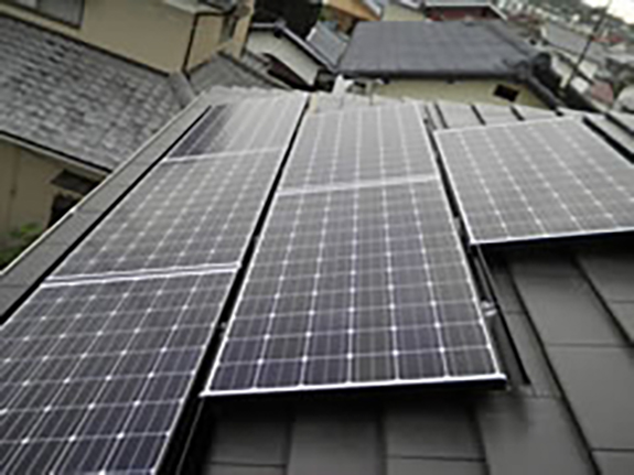 太陽光設置工事（松山市内　T様邸　4.2KW）